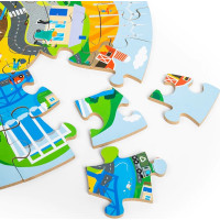 Bigjigs Toys Kruhové puzzle Recyklácia