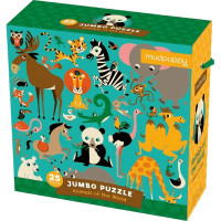 Mudpuppy Jumbo puzzle Zvieratká z celého sveta 25 dielikov