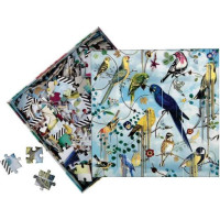 Galison Obojstranné puzzle Vtáčia symfónia 250 dielikov