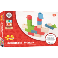 Bigjigs Baby Drevené Spojkocky Primary set