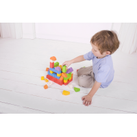 Bigjigs Baby Drevené Spojkocky Primary set