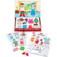 Bigjigs Toys Magnetické obliekacie puzzle Šaty