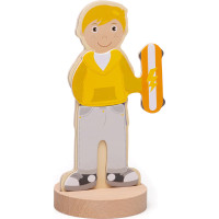 Bigjigs Toys Magnetické obliekacie puzzle športové aktivity