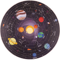Bigjigs Toys Okrúhle podlahové puzzle Slnečná sústava 50 dielikov