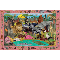 Mudpuppy Puzzle skladaj a hľadaj Safari 64 dielov