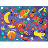 Mudpuppy Puzzle Vesmírne ovocie s vôňou 60 dielikov