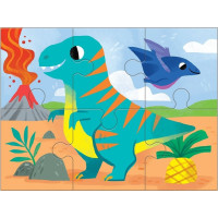Mudpuppy Puzzle Dinosaury sada 4 v 1