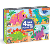 Mudpuppy Puzzle Dinosaury sada 4 v 1