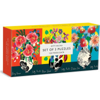 Galison Puzzle Sada Kitty McCall 120 dielikov 3v1