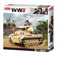 Sluban WWII M38-B0691 Nemecký tank Panzer II