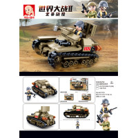 Sluban WWII M38-B0709 Malý tank