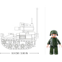 Sluban Model Bricks M38-B0750 Malý tank Wiesel AWC 2v1