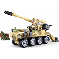 Sluban Army Model Bricks M38-B0751 Mobilný kanón 8x8 s pozemným mínometom