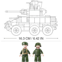 Sluban Model Bricks M38-B0753 Obrnené bojové vozidlo 6x6 EBRC Jaguar