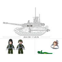 Sluban Model Bricks M38-B0756 Veľký bojový tank T-90