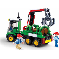 Sluban Town Farma M38-B0778 Traktor s prívesom na klády