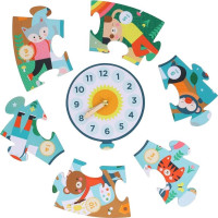 Petit Collage Podlahové puzzle Ilustrované učebné hodiny
