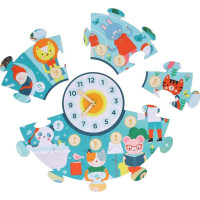 Petit Collage Podlahové puzzle Ilustrované učebné hodiny