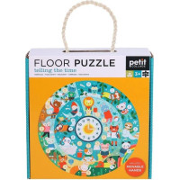 Petit Collage Podlahové puzzle Ilustrované učebné hodiny