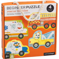 Petit Collage Puzzle záchranné vozidlá