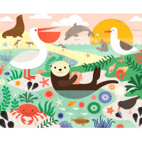 Petit Collage Obojstranné puzzle pod morom
