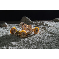 Ugears 3D drevené mechanické puzzle NASA, Lunárne vozítko
