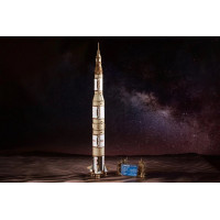 Ugears 3D drevené mechanické puzzle NASA, Saturn V