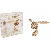 Ugears 3D drevené mechanické puzzle Zlatonka, Harry Potter
