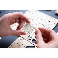 Ugears 3D drevené mechanické puzzle Zlatonka, Harry Potter