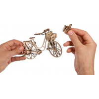 Ugears 3D drevené mechanické puzzle Bicykel Holland