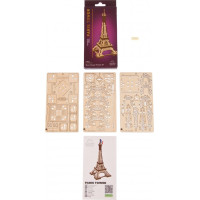 Ugears 3D drevené mechanické puzzle Eifellova veža