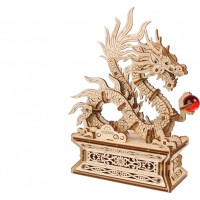 Ugears 3D drevené mechanické puzzle Drak