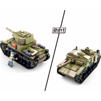 Sluban Army M38-B0711 Stredný taliansky tank 2v1