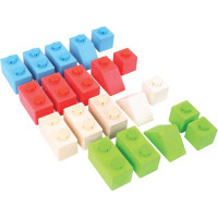 Bigjigs Baby Drevené Spojkocky Primary set