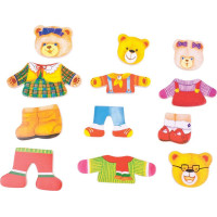 Bigjigs Toys Oblékací puzzle Medvedia rodinka