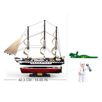 Sluban Model Bricks M38-B0836 Fregata USS Constitution plachetná vojnová loď