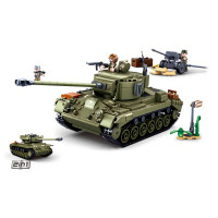 Sluban Army N38-B0860 Stredný tank 2v1 a protiletecké delo