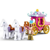 Sluban Girls Dream Village M38-B0872 Dobový kočiar s koníčkami