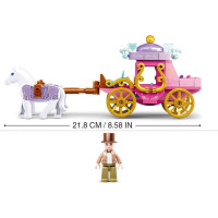 Sluban Girls Dream Village M38-B0872 Dobový kočiar s koníčkami