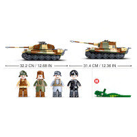 Sluban Bitka o Budapešť M38-B0980 Nemecký ťažký tank Tiger II 2 v 1