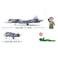 Sluban Model Bricks M38-B0986 Prúdové stíhacie lietadlo Su-57 2 v 1