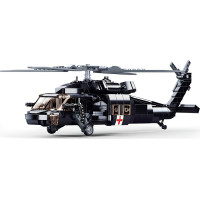 Sluban Model Bricks M38-B1012 Zdravotnícky vrtuľník UH-60 Black Hawk