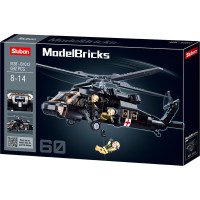 Sluban Model Bricks M38-B1012 Zdravotnícky vrtuľník UH-60 Black Hawk
