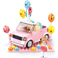 Sluban Girls Dream Mini Handcraft M38-B1086 Qmini ružový Kabriolet