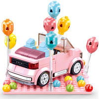Sluban Girls Dream Mini Handcraft M38-B1086 Qmini ružový Kabriolet