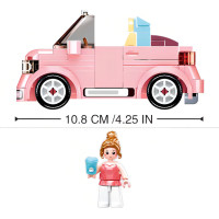 Sluban Girls Dream Mini Handcraft M38-B1086 Qmini ružový Kabriolet