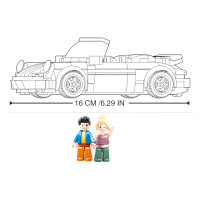 Sluban ModelBricks M38-B1097 Nemecký žltý športový automobil