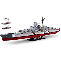 Sluban ModelBricks M38-B1102 Bojová loď Bismarck 2v1