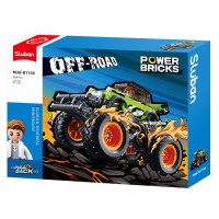 Sluban Power Bricks M38-B1158 Naťahovacie auto Bigfoot Green BKI