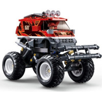 Sluban Power Bricks Naťahovací Červený Off-Road GO
